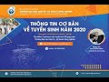 THÔNG TIN CƠ BẢN VỀ TUYỂN SINH NĂM 2020