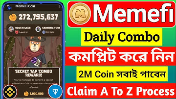 memefi new update🥰memefi new secret combo । memefi combo today । memefi telegram bot🔥Memefi Airdrop