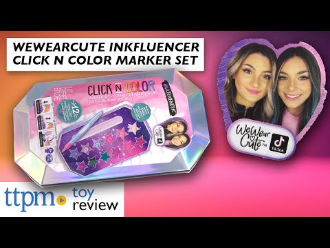 WeWearCute Inkfluencer Click N Color Marker Set from Spin Master | Toy Review | Arts & Crafts Toys