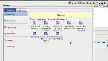 Moodle 2 - linking to an existing file