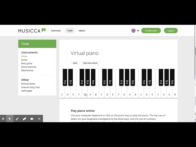 Virtual Piano — Play online like on a real piano !
