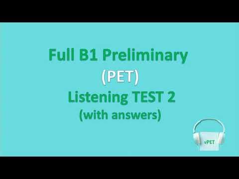 B1 Preliminary (PET) Listening Test 2 with answers (new format) isimli mp3 dönüştürüldü.