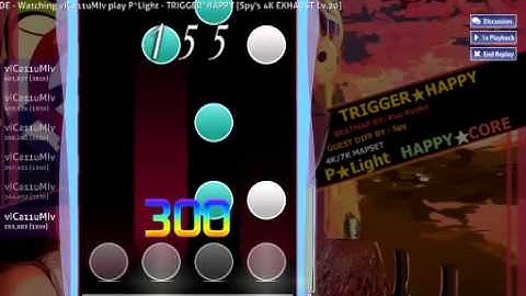 [osu!mania] P*Light - Trigger Happy [Insane] 88.79% B-rank (4K)