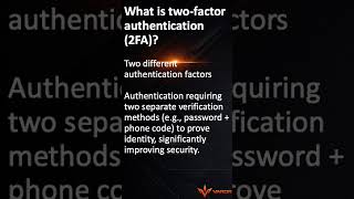 What is two‑factor authentication 2FA #cybersecurity #education #2fa