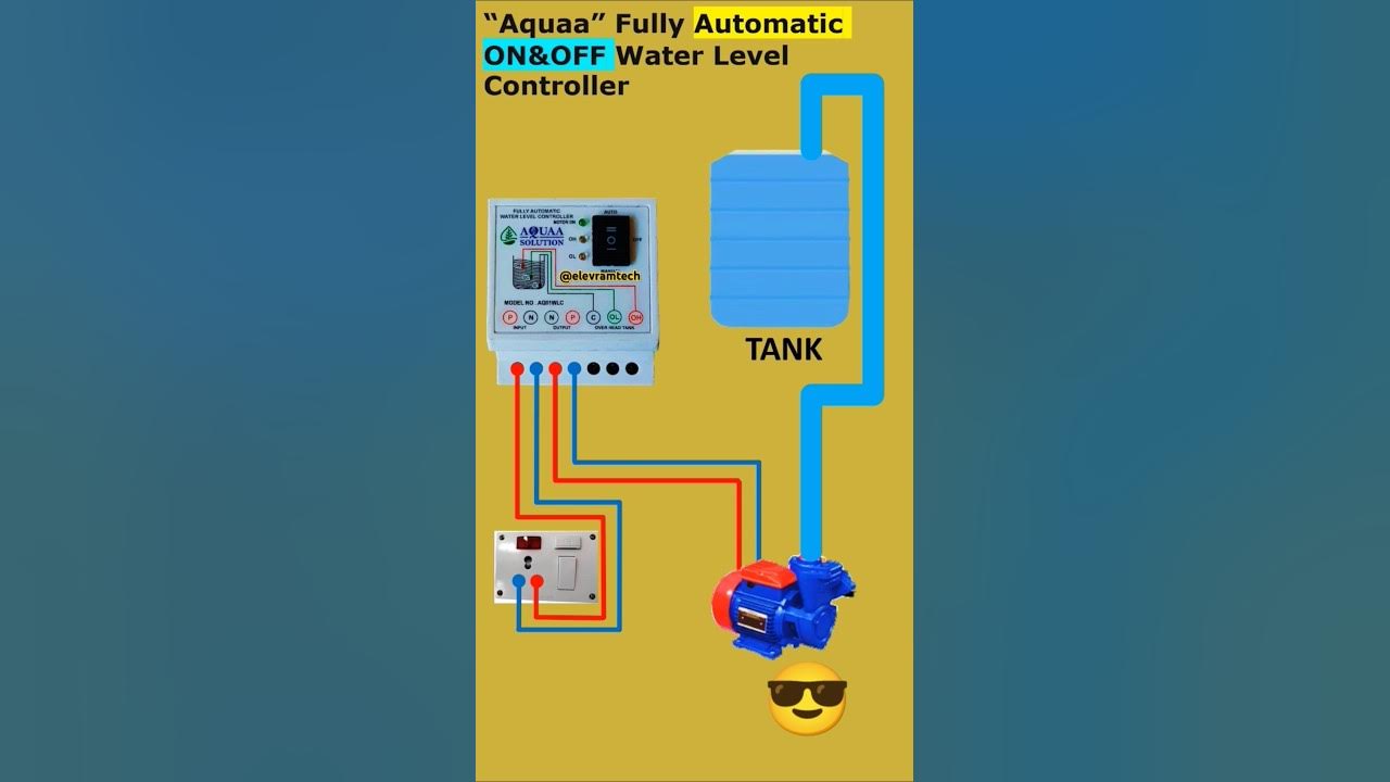 Automatic Water pump on off water level controller || elevram tech || # ...