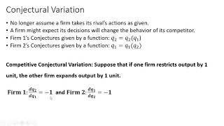 Cournot Competitive Conjectural Variation