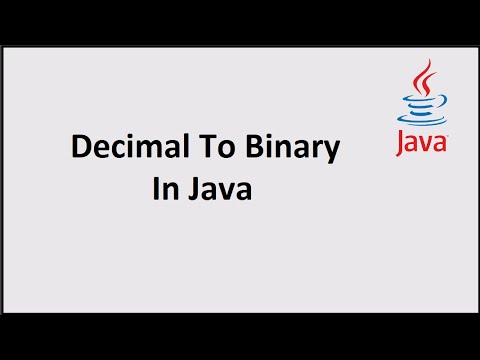 เรียน เขียน โปรแกรม java  2022  Decimal To Binary Conversion In Java