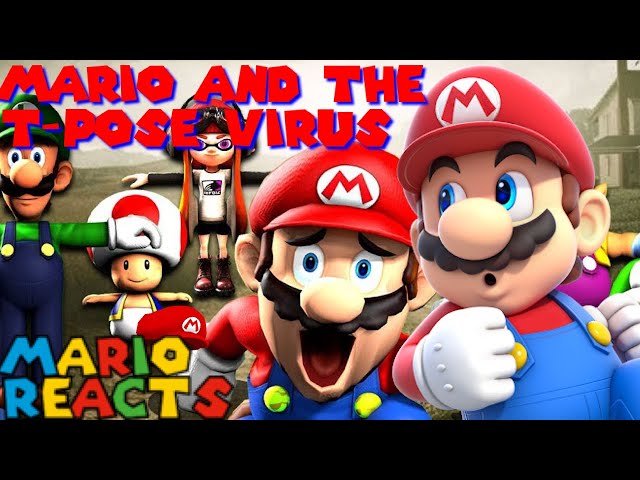 SMG4: Mario And The T-Pose Virus on Make a GIF