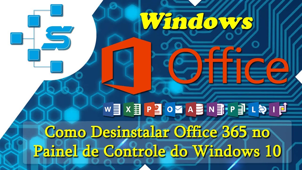 Como Desinstalar Office 365 no Painel de Controle do Windows 10 - YouTube