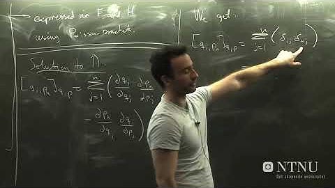 Classical Mechanics lecture 48 Poisson brackets Part 2 - Jacob Linder