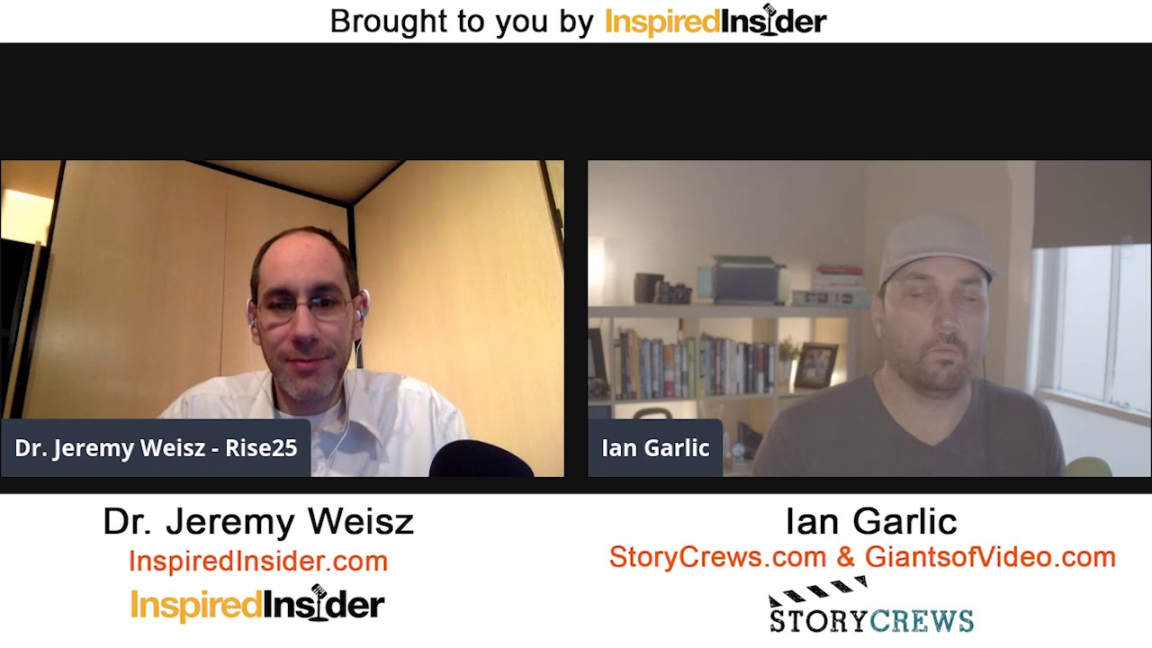 Ian Garlic of StoryCrews.com & GiantsofVideo.comon InspiredInsider with Dr. Jeremy Weisz