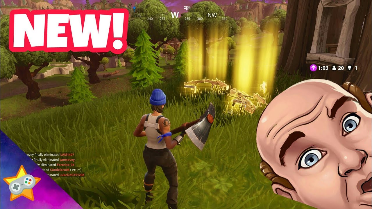 *NEW* LEGENDARY GUNS ONLY in Fortnite Battle Royale (Solid Gold)