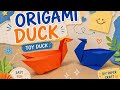 How to make a simple duck with origami paper