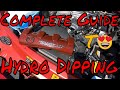 Detailed guide to hydro dipping using carbon fiber ink transfer film and plasti dip on lettering