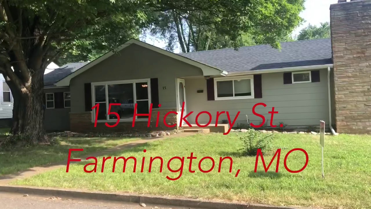 Home For Sale 15 Hickory St., Farmington MO 63640 YouTube
