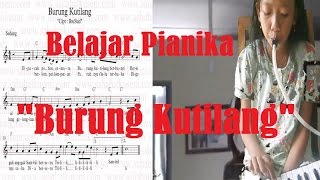 Belajar Pianika'Burung Kutilang'Not Balok By Desta.