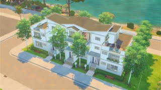 Sims 4 | San Sequoia Townhouses | No CC | Stop Motion speed build