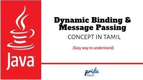 Java Programming| Dynamic Binding & Message passing | OOP Concept-Concept for Tamil