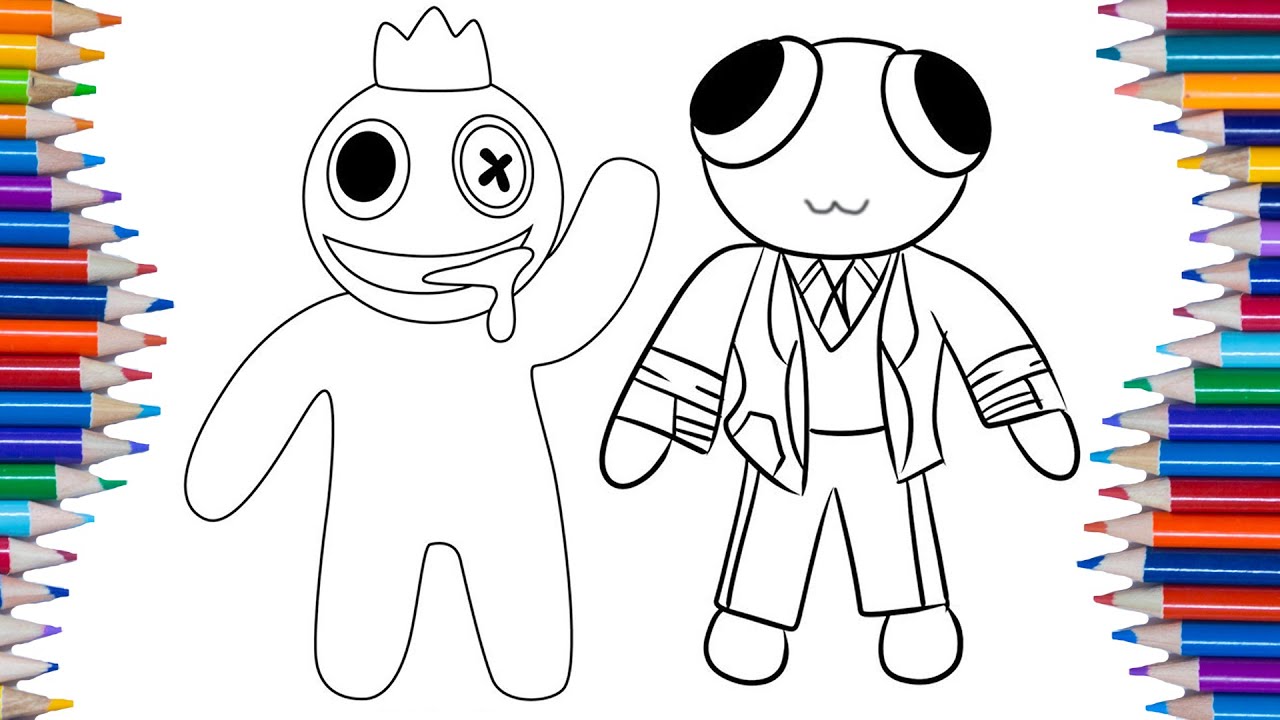 colorir desenhos rainbow friends