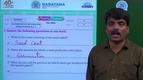 22ND JUL PAN INDIA CLASS V SCIENCE ASSIGNMENT 6 KEY