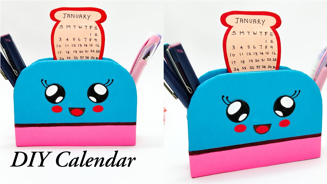How to make a 2021 desk calendar | DIY Calendar | Paper mini calendar ...