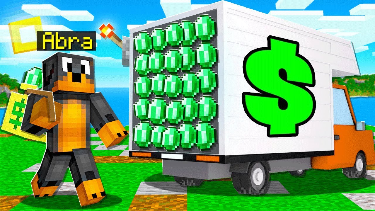 NOWA AUTOMATYCZNA MASZYNA co ROBI EMERALDY w Minecraft! 🤑 (100 sztuk w 1 min)