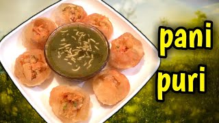 Pani puri recipe in tamil/ பானிபூரி செய்வது எப்படி/famous street food with English subtitles