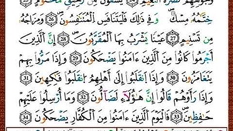 ختمة مصحف التجويد برواية قالون الصفحة رقم 588