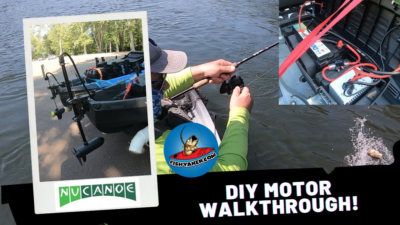 Awesome DIY 24v Kayak Motor and a Few Bass! #kayakbassfishing #kayakfishing #bassfishing @nucanoe