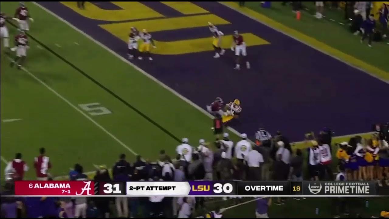 2022 LSU vs Alabama final play YouTube