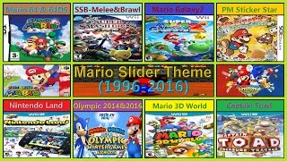 Mario Slider theme evolution (19962016) v.2