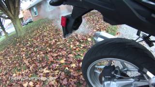 2010 BMW R1200R - 24 degree cold start, walk around, and ride-by