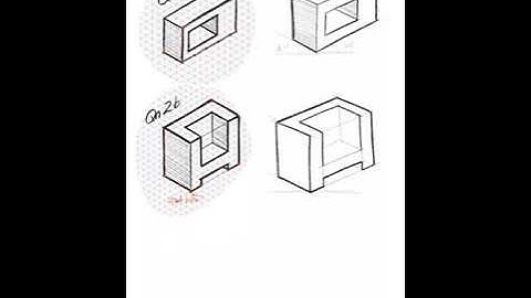 Drawing Isometric Objects (Freehand)