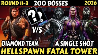 Hellspawn Fatal Tower | Battle 200 Bosses R11 | Diamond Team | Mk Mobile  #gaming #games #mkmobile 