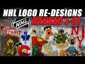 NHL Logo Re-Designs Ranked 1-31