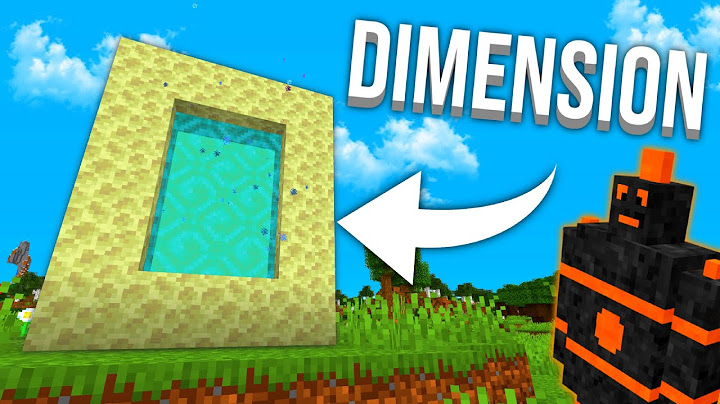 J'AI CRÉÉ une NOUVELLE DIMENSION pour MINECRAFT !