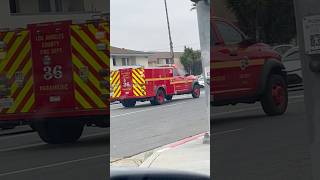 LACOFD Squad 36 Responding to ALS Injury