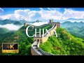 FLYING OVER CHINA (4K Video UHD) - Relaxing Music With Stunning Beautiful Nature For Relaxation