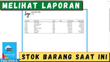 SIMPLE ! Melihat Sisa Stok Barang Saat ini pada IPOS 5 - PROGRAM IPOS