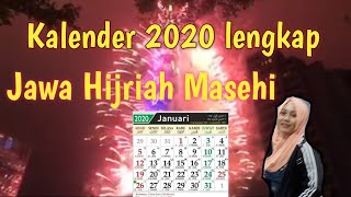 KALENDER JAWA 2020 LENGKAP