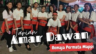 Tarian Amar Dawan remaja Permata Mappi pada Acara Hut Pattimura Ke 206 Tahun