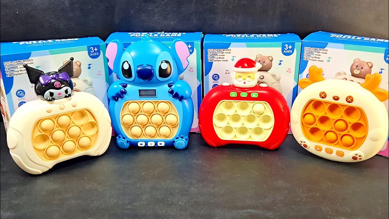 Satisfying ASMR with Playing Push Game Pop It Eletrônico Fidget Toy No Talking