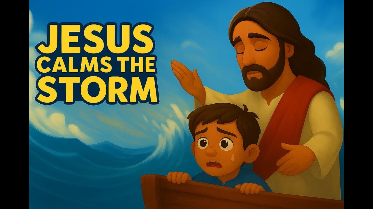 Jesus Calms the Storm | Tiny Faith TV devotional for kids | Bible Story ...