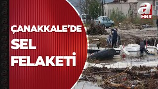 Köprüler Yıkıldı Tekneler Alabora Oldu Çanakkalede Sel Felaketi A Haber