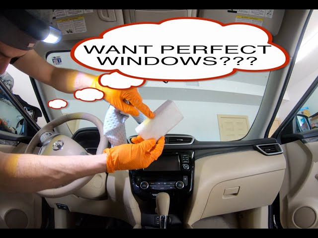 Best interior windshield cleaning method! #shorts 