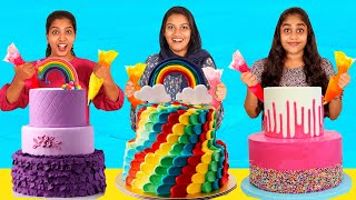 2 LAYER CAKE DECORATING CHALLENGE🤩| ഒരു കിടിലൻ കേക്ക് ഡെക്കറേറ്റിംഗ് ചലഞ്ച് | PULLOTHI