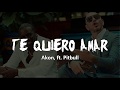 Akon Ft Pitbull Te Quiero Amar Letra Lyrics 