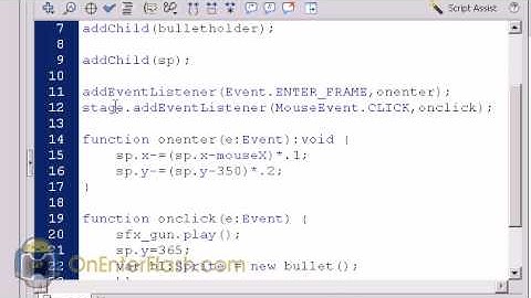Adobe flash cs4 Game tutorial: Shooting