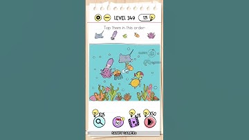 Brain Test level 349 ( Tap them in this order. )