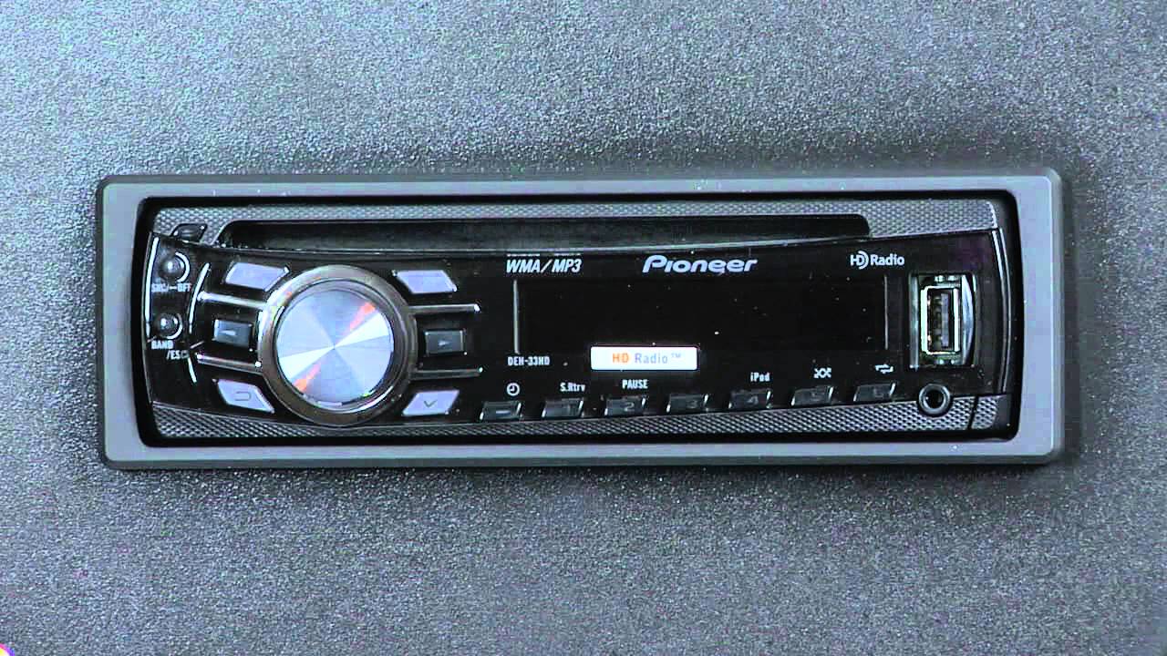 How do I set the clock on my Pioneer CD player?